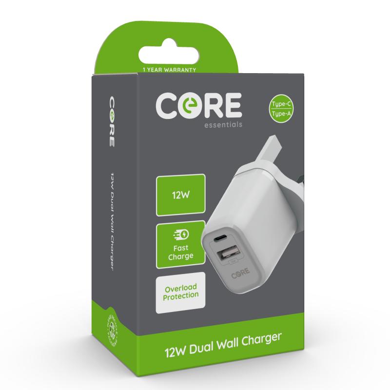 Core Dual Wall Charger 12W