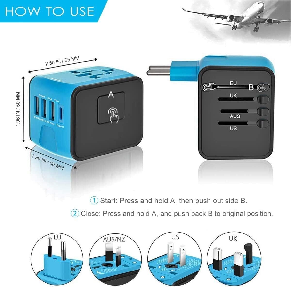 Universal adapter online plug