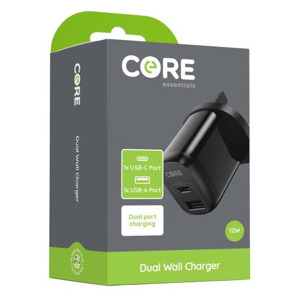 Core Dual Wall Charger 12W