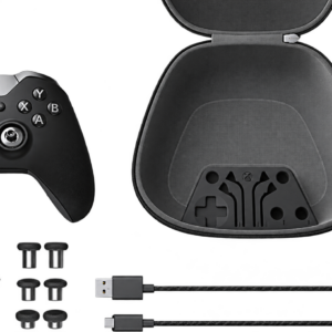 Microsoft Xbox One Wireless Controller – Elite Black (with Case & All Parts)